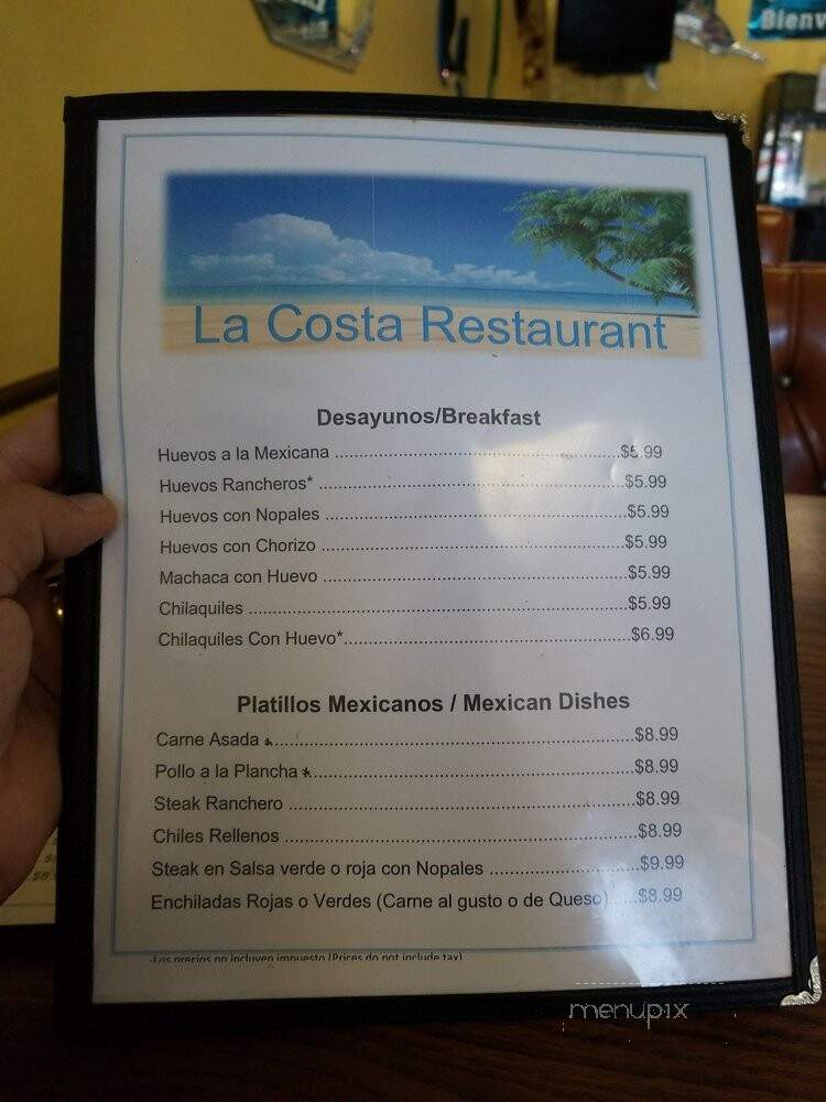 La Costa - Las Vegas, NV menu_pic