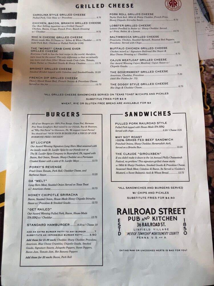 Railroad Street Bar-B-Que - Farmerville, LA menu_pic