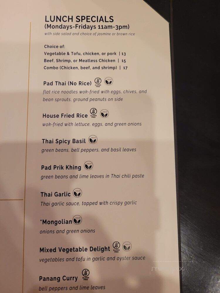 SATAY - Asian Bistro & Bar - Las Vegas, NV menu_pic
