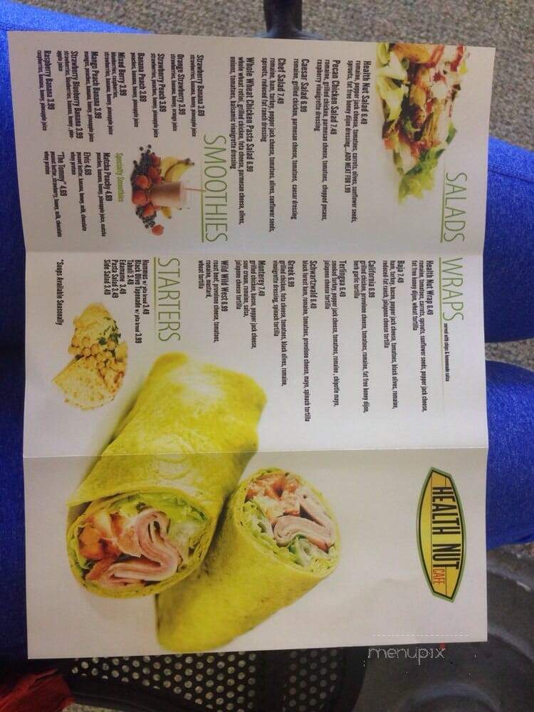 Health Nut Cafe - Oklahoma City, OK menu_pic