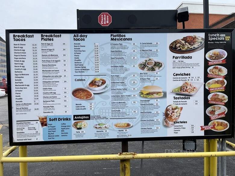 El Potosino - San Antonio, TX menu_pic