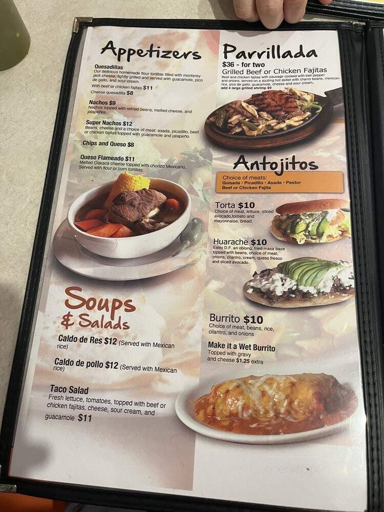 El Potosino - San Antonio, TX menu_pic