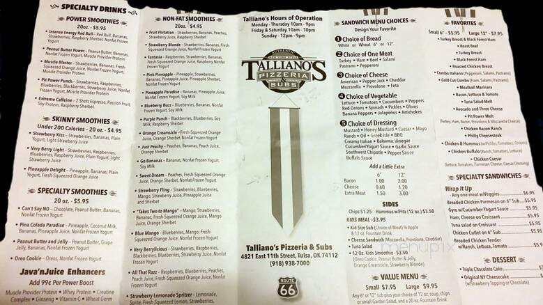 Java N Juice - Tulsa, OK menu_pic