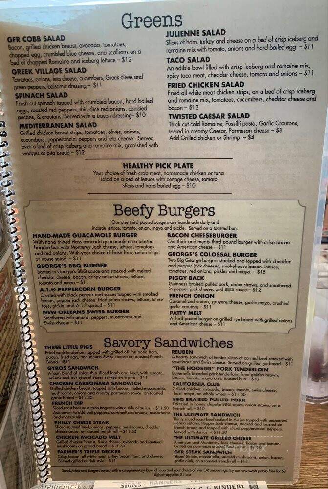 Georgia's Family Restaurant - Hattiesburg, MS menu_pic