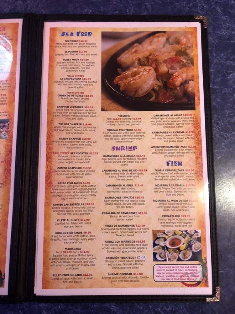 Senor Bravo - Winston Salem, NC menu_pic