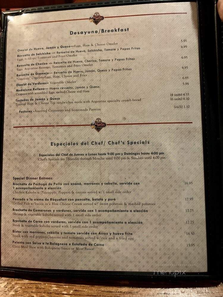 El Torito Tex-Mex - Rockville, MD menu_pic
