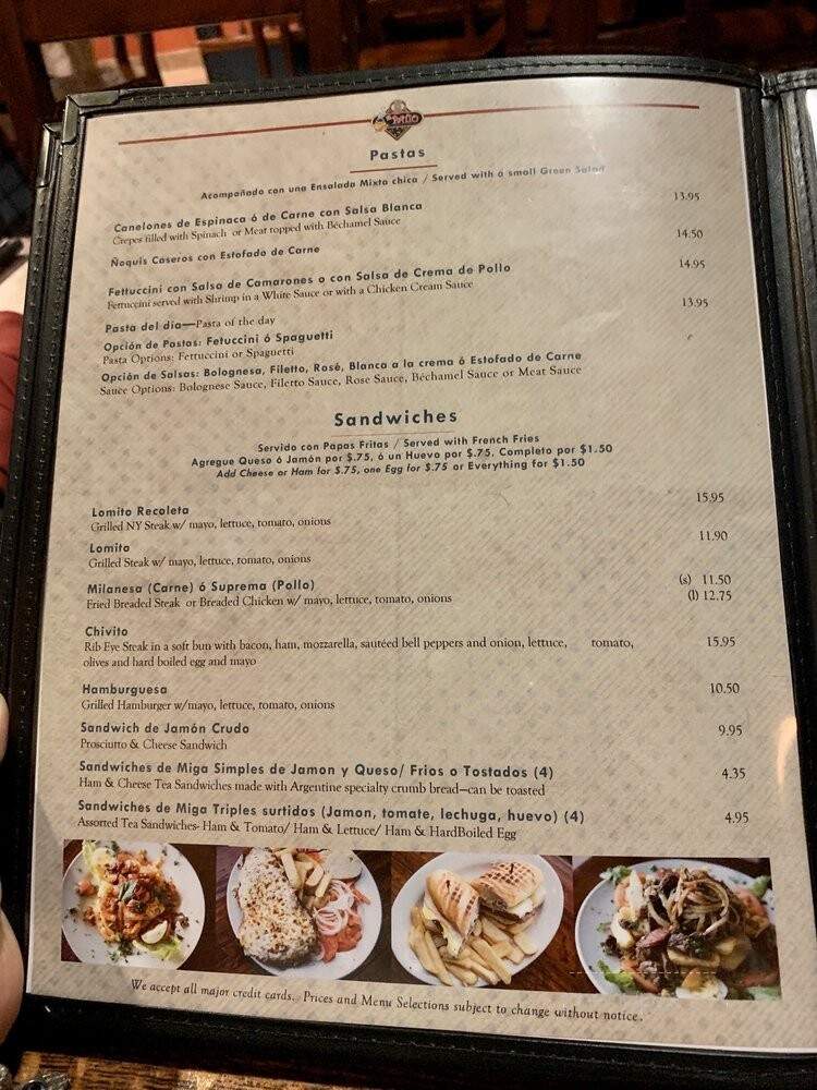 El Torito Tex-Mex - Rockville, MD menu_pic