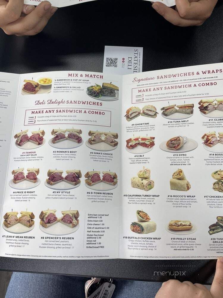 Stateside Deli - Okemos, MI menu_pic