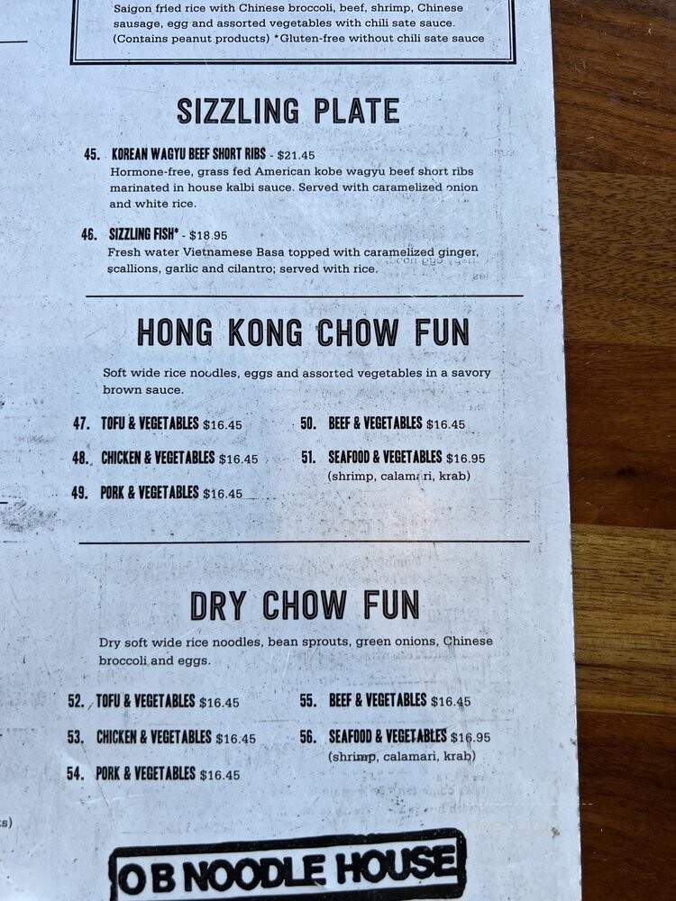 OB Noodle House - San Diego, CA