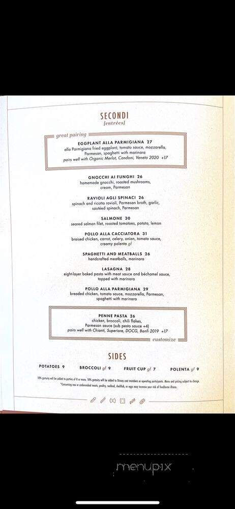 Naples Ristorante e Pizzeria - Anaheim, CA menu_pic