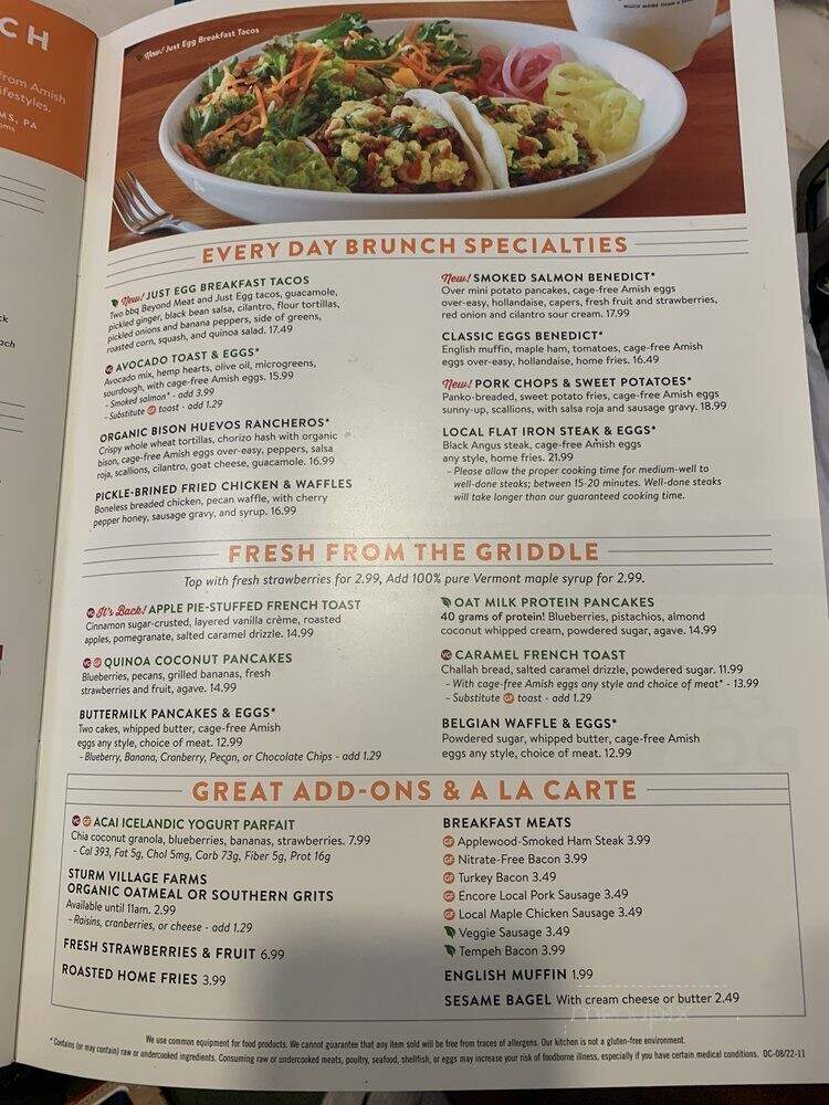 Silver Diner - Glen Allen, VA menu_pic