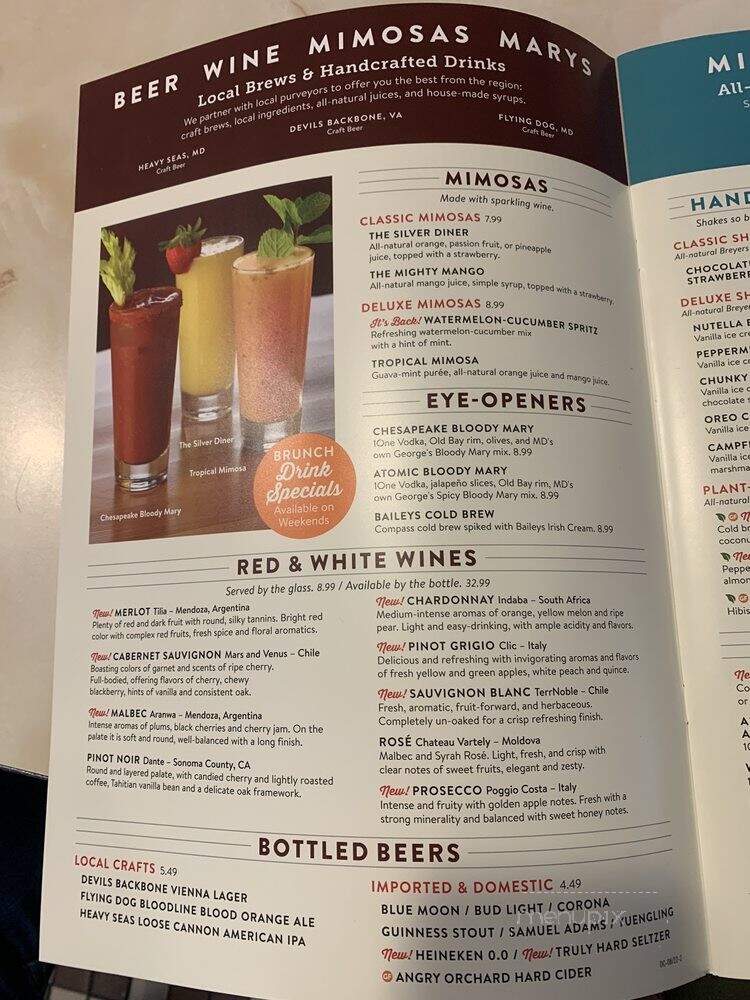 Silver Diner - Glen Allen, VA menu_pic