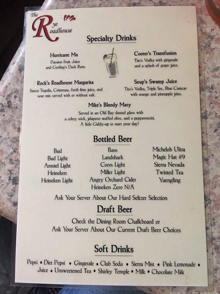 High Street Roadhouse - Rye, NY menu_pic