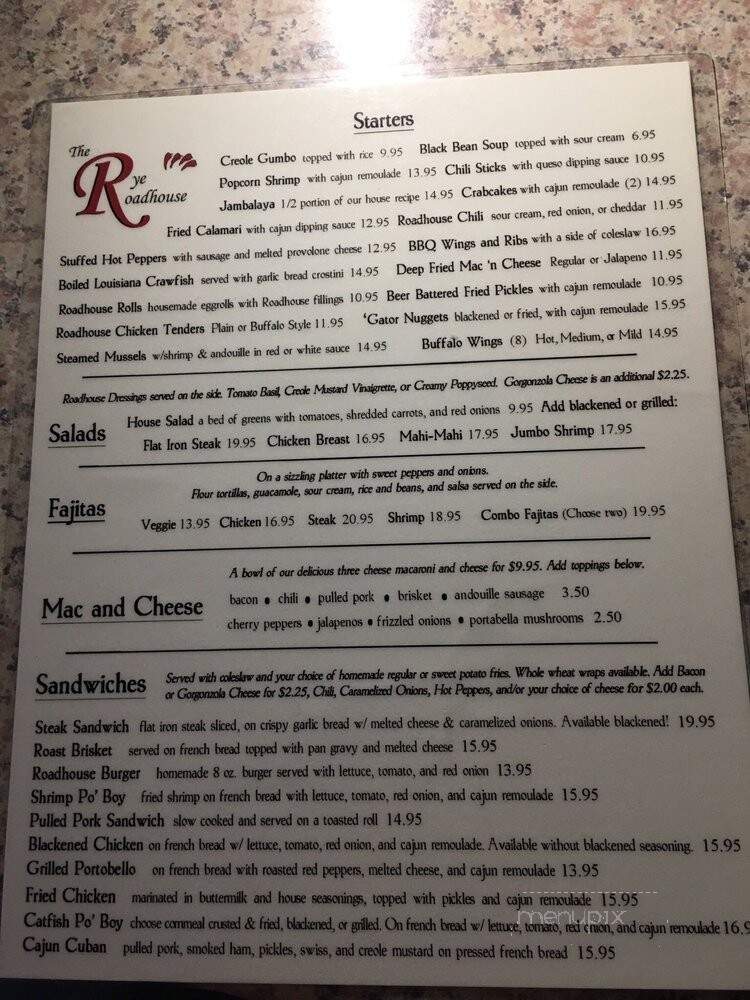 High Street Roadhouse - Rye, NY menu_pic