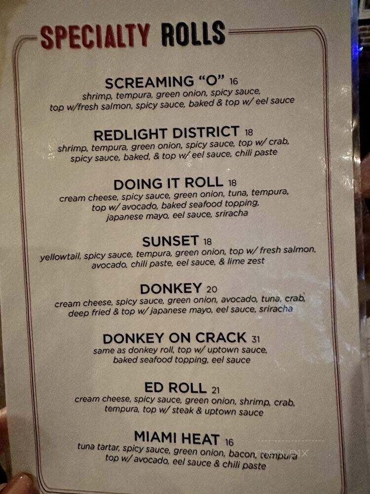 Scooter's - Tuscaloosa, AL menu_pic