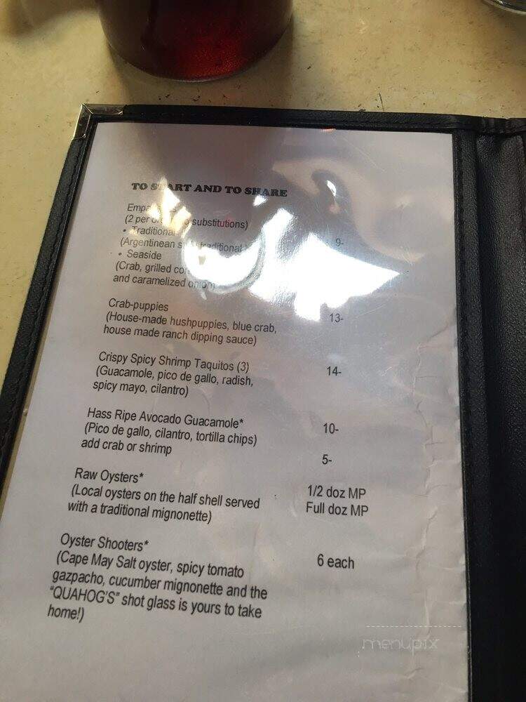 Quahog's Seafood Shack - Stone Harbor, NJ menu_pic