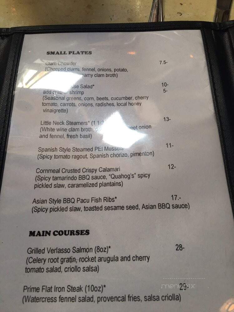 Quahog's Seafood Shack - Stone Harbor, NJ menu_pic