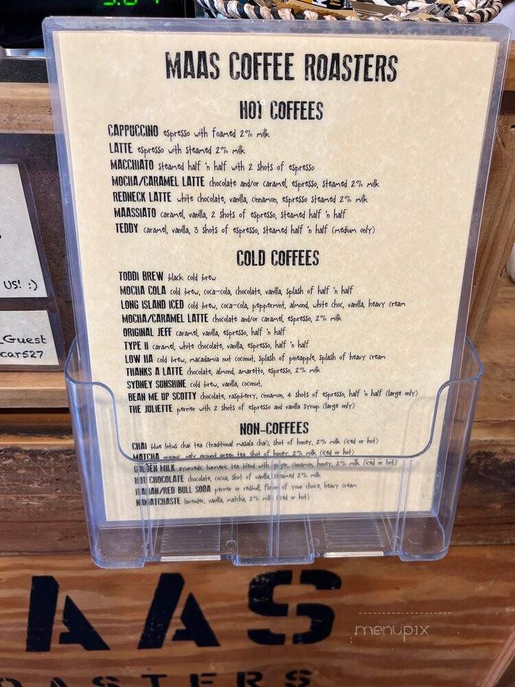 Maas Coffee Roasters - Fort Walton Beach, FL menu_pic