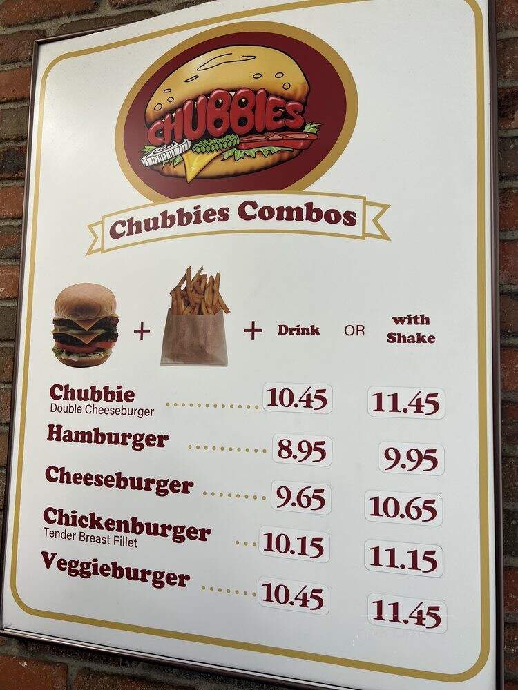 Chubbies Hamburgers - Santa Barbara, CA menu_pic