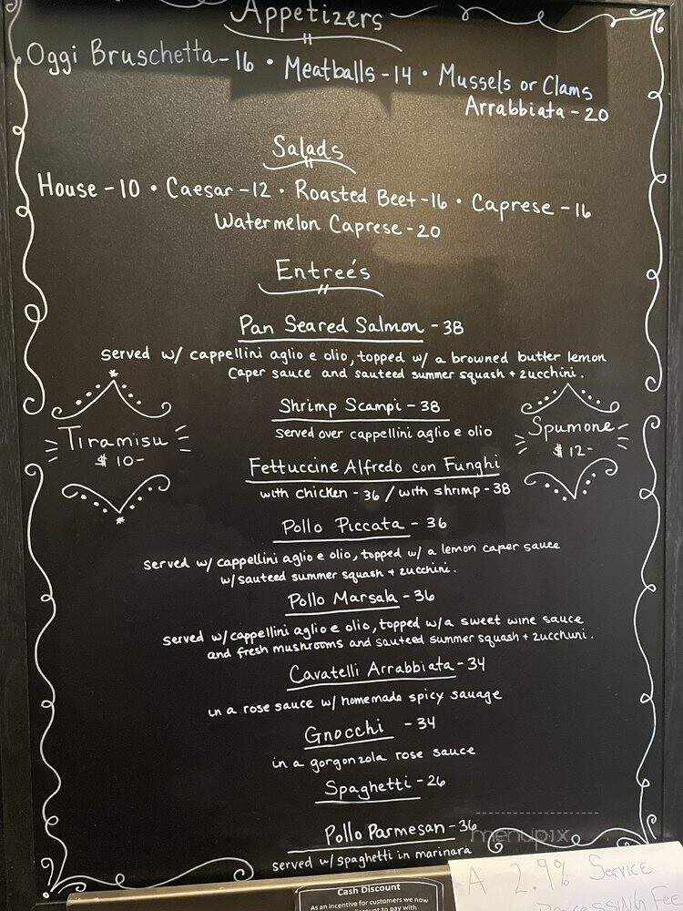 Oggi Cosi Si Mangia - Fresno, CA menu_pic
