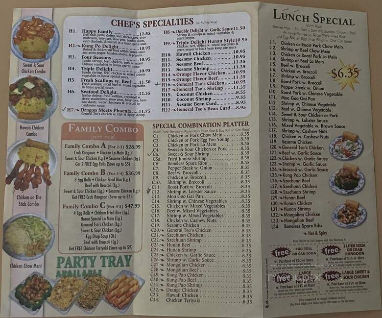 China Sky - Midwest City, OK menu_pic