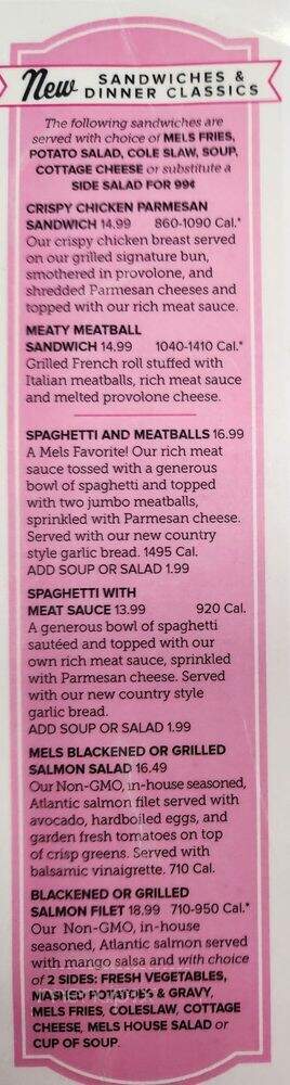 Original Mel's of Roseville - Roseville, CA menu_pic
