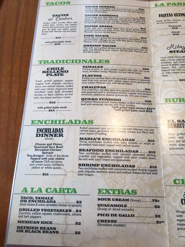Casa Maria Mexican - Baton Rouge, LA menu_pic