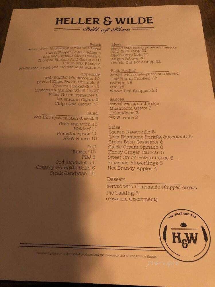 Foggy Dogg - Washington, DC menu_pic