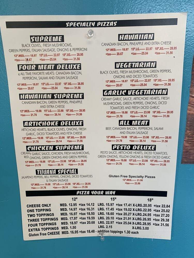Fast Pizza Delivery - Mountain View, CA menu_pic