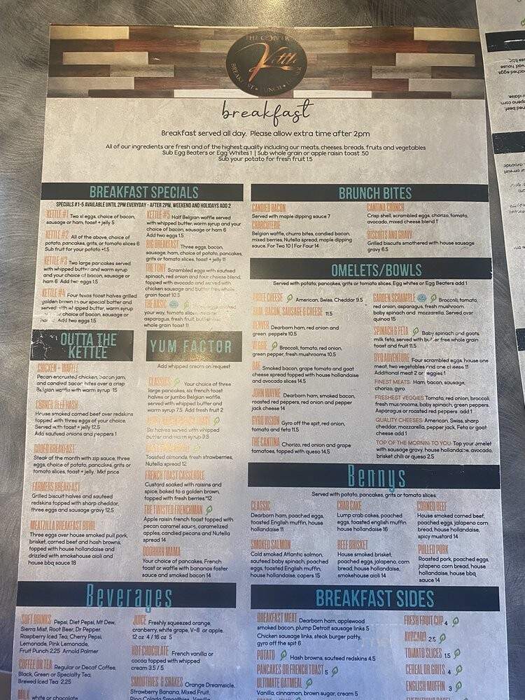 Copper Kettle Restaurant - Mayville, MI menu_pic
