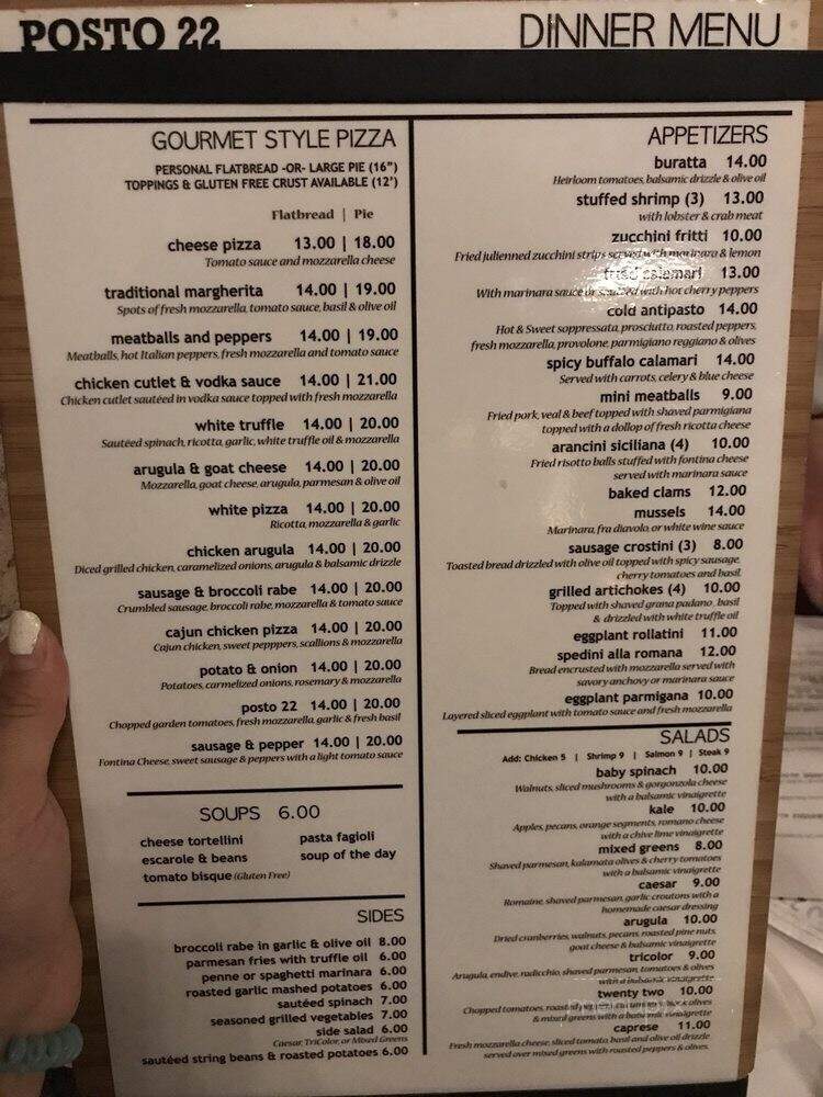Posto 22 - New Rochelle, NY menu_pic