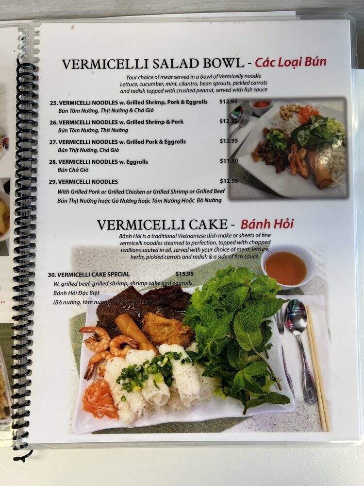 Pho Van - Victorville, CA menu_pic