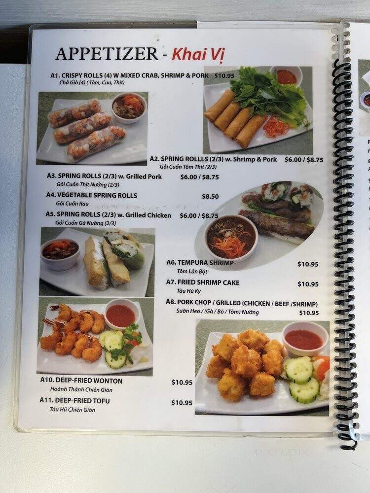 Pho Van - Victorville, CA menu_pic