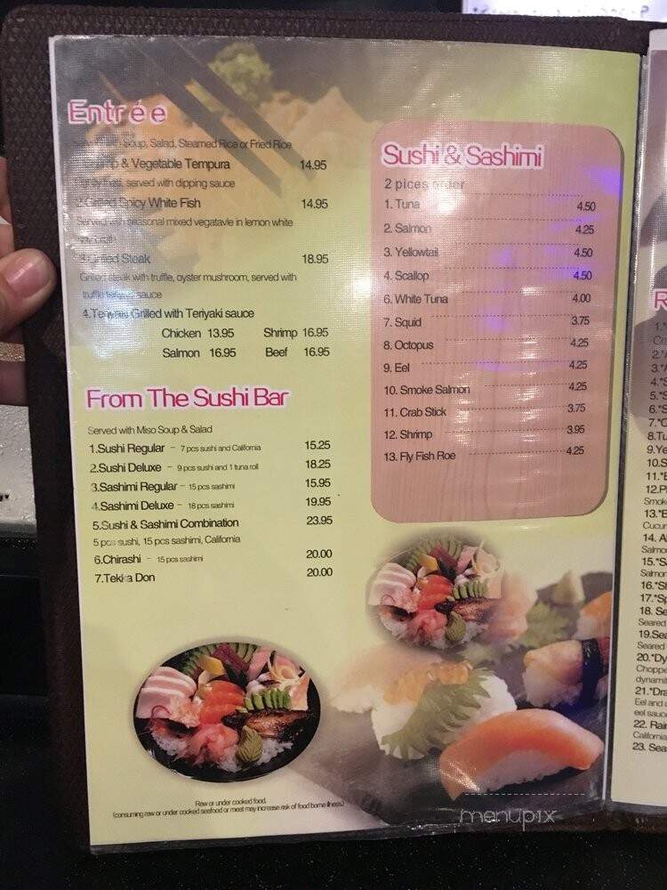 Oishi Japanese Steak House and Sushi Bar - Hattiesburg, MS menu_pic