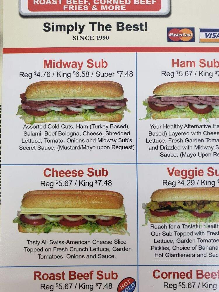 Midway Sub 1 - Chicago, IL menu_pic
