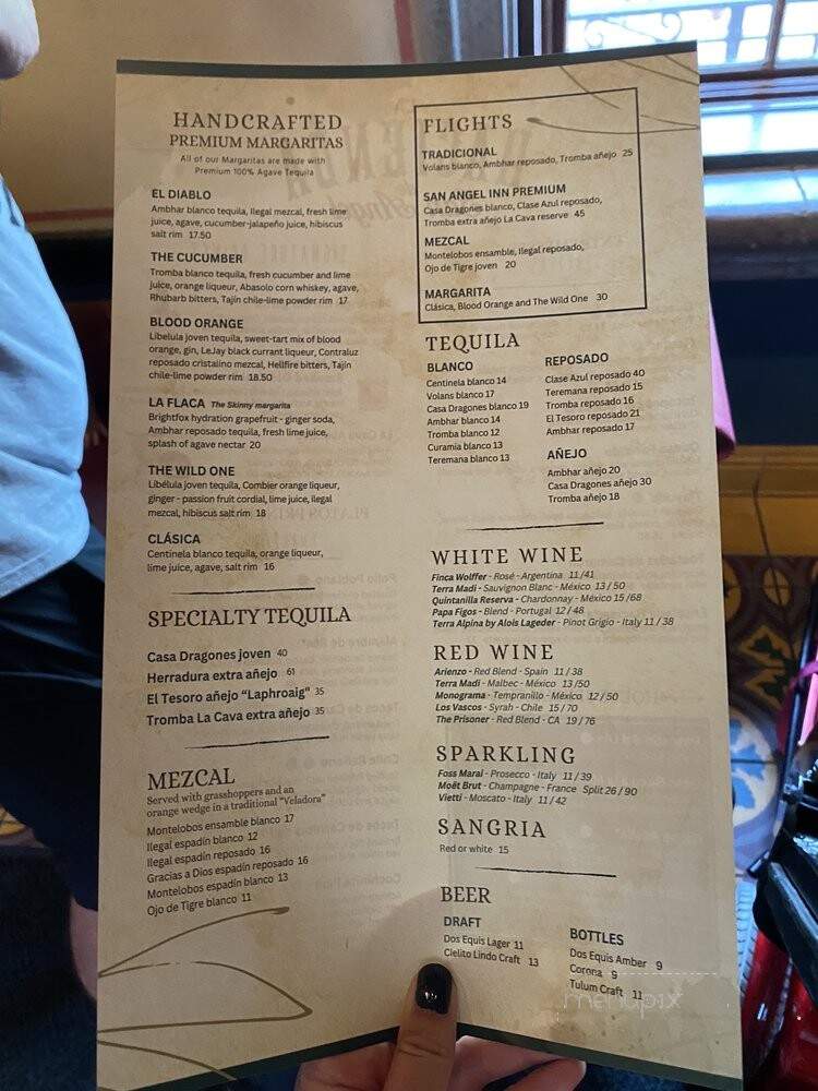 La Hacienda de San Angel - Lake Buena Vista, FL menu_pic