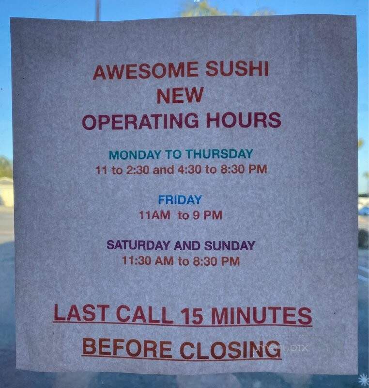 Awesome Sushi - Long Beach, CA menu_pic