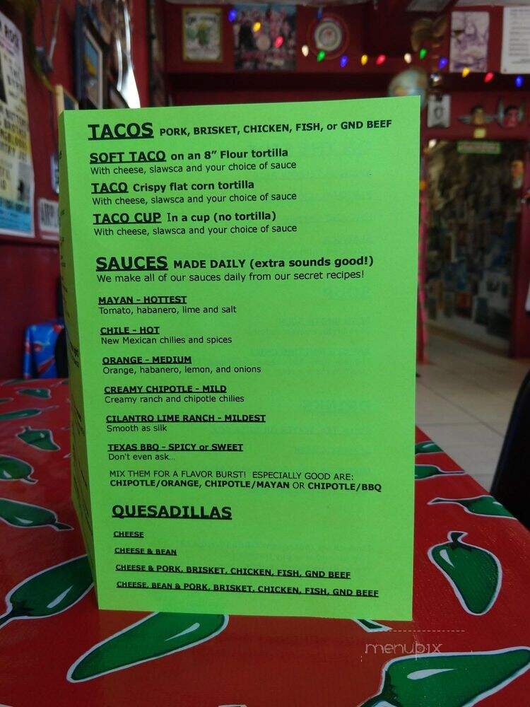 Robburrito's - Melbourne Beach, FL menu_pic