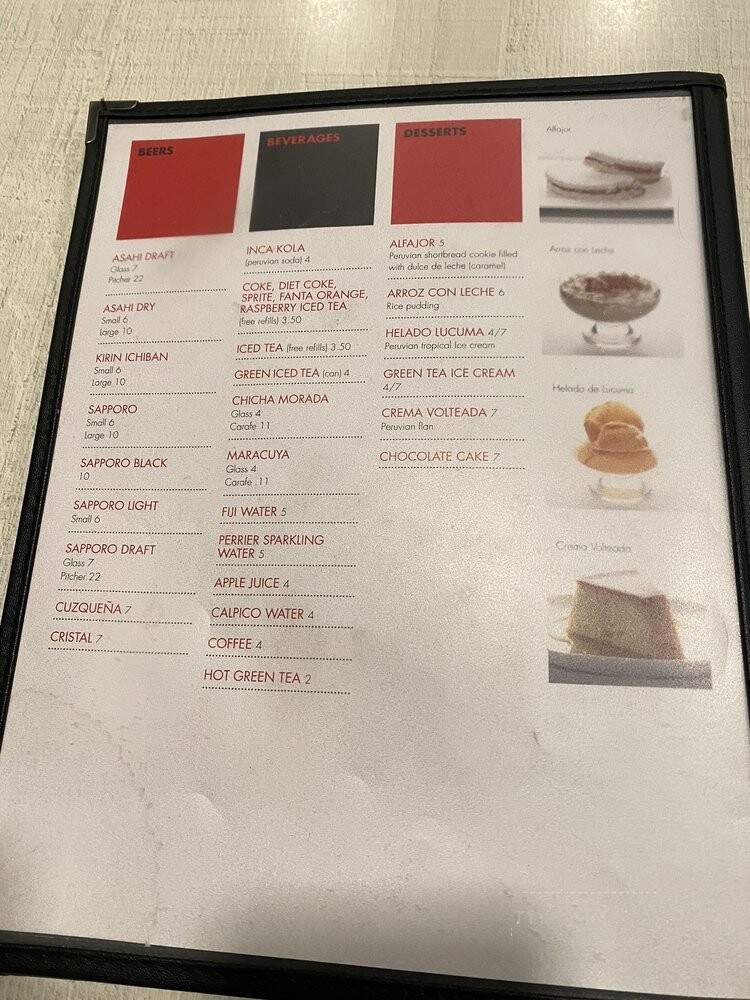 Kotosh - Lomita, CA menu_pic