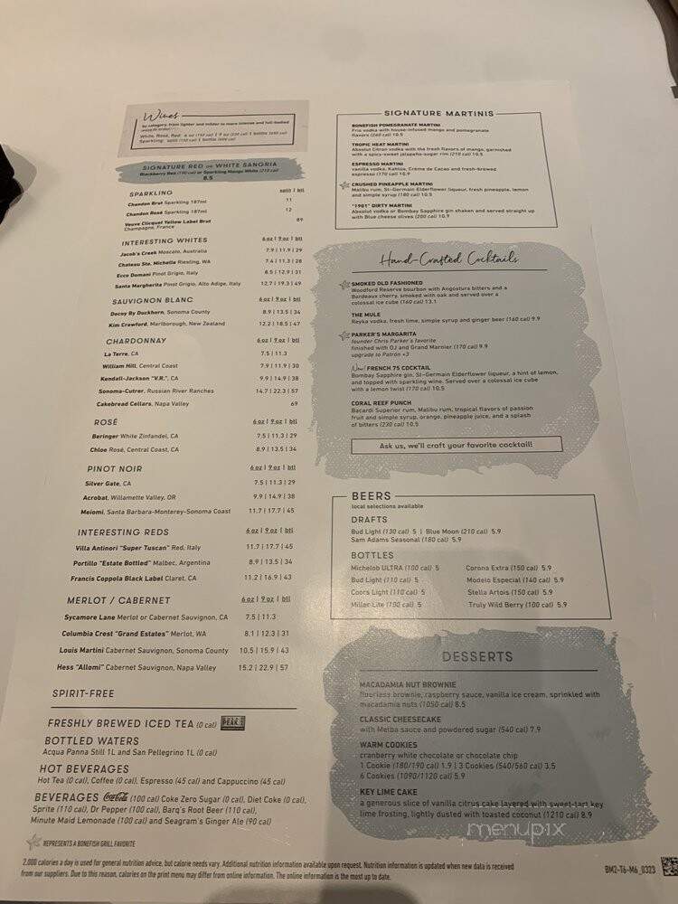 Bonefish Grill - Orlando, FL menu_pic