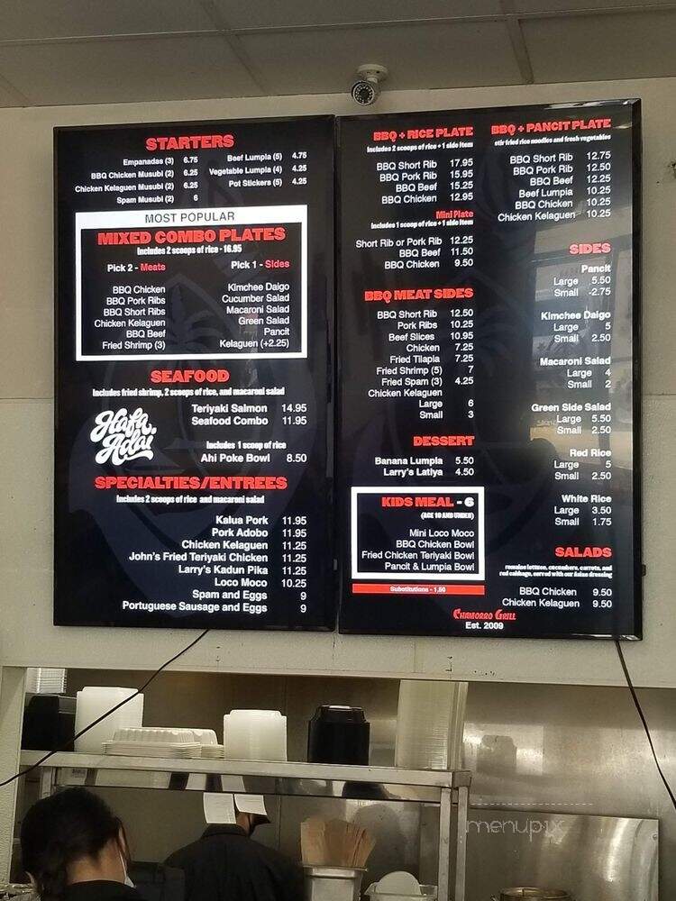Chamorro Grill - San Diego, CA menu_pic