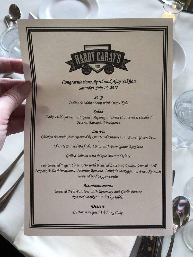 Harry Caray's Italian Steakhouse, Lombard - Lombard, IL menu_pic