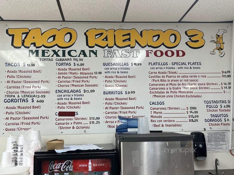 Tacoriendo - Winston Salem, NC menu_pic