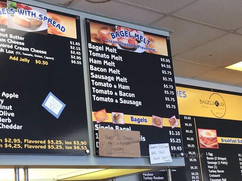 Bagels 'R Us & Deli - Jacksonville, FL menu_pic