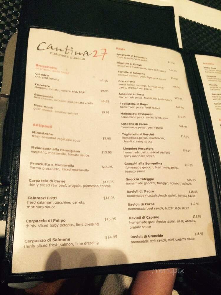 Cantina 27 - Miami Beach, FL menu_pic