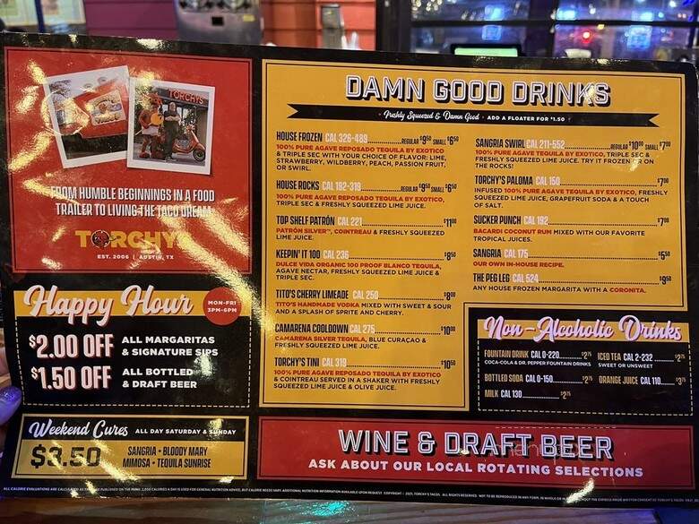 Torchy's Tacos - Dallas, TX menu_pic