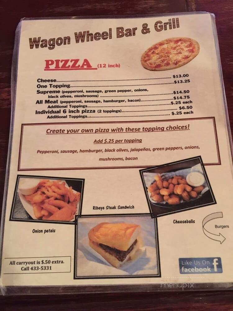Wagon Wheel Lounge - Terre Haute, IN menu_pic