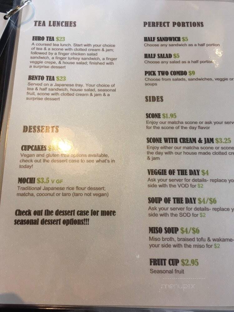 Essencha Tea House & Fine Teas - Cincinnati, OH menu_pic