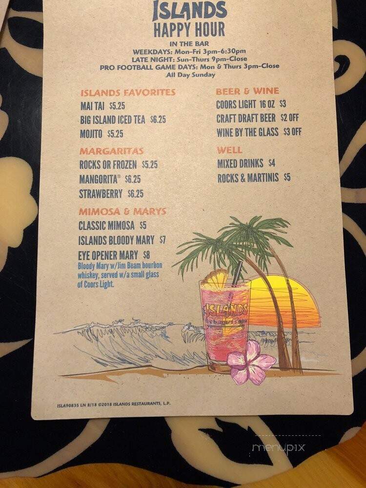 Islands - Long Beach, CA menu_pic
