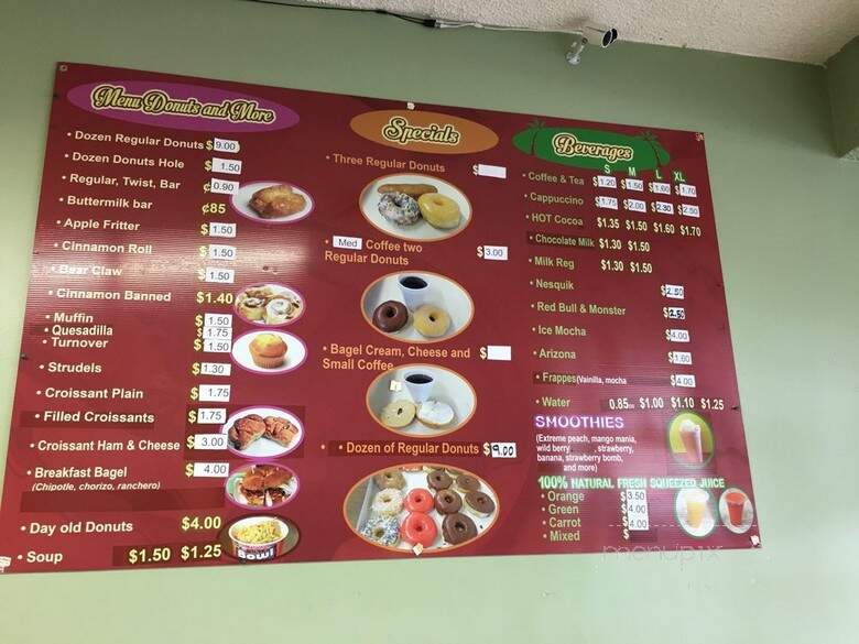 Donuts Sandwishes - Anaheim, CA menu_pic